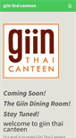 Mobile Screenshot of giinthaicanteen.com